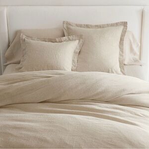 Pottery Barn Belgian Flax Linen Duvet Cover